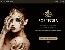 Tablet Screenshot of portfora.com